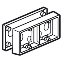 Коробка Celiane для накладного монтажа 2 поста белый 080242 Legrand