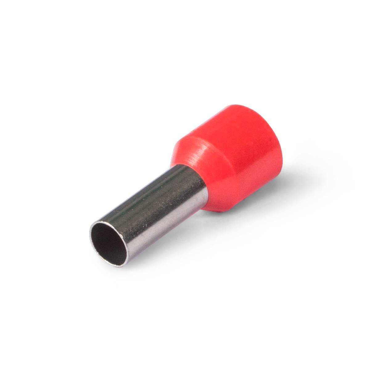 НШВИ 1.0–12 (КВТ 79439) наконечник штыревой втулочный изолированный красный (100 шт. п/э пакет zip-lock)
