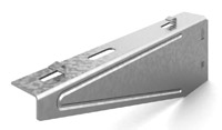 Кронштейн настенный для проволочного лотка безвинтовой 100 мм, толщ. 1,5 мм, Сендзимир цинк КНПЛБ-100-1,5-СЦ 052711 Ostec
