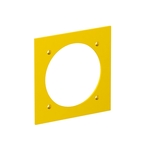 Накладка блока питания VH для монтажа устройств, 95x95 мм (желтый) 6109838   OBO Bettermann