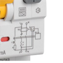 Выключатель автоматический дифференциального тока KARAT АВДТ 16А 2П двухполюсный характеристика C 6кА 30мА A АВДТ-32 MAD22-5-016-C-30 IEK