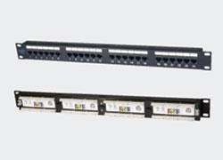 Панель коммутационная панель категории 5е, UTP, 19", 1U, 24хRJ45, 568A/В, черная 27B-U5-24BL Eurolan