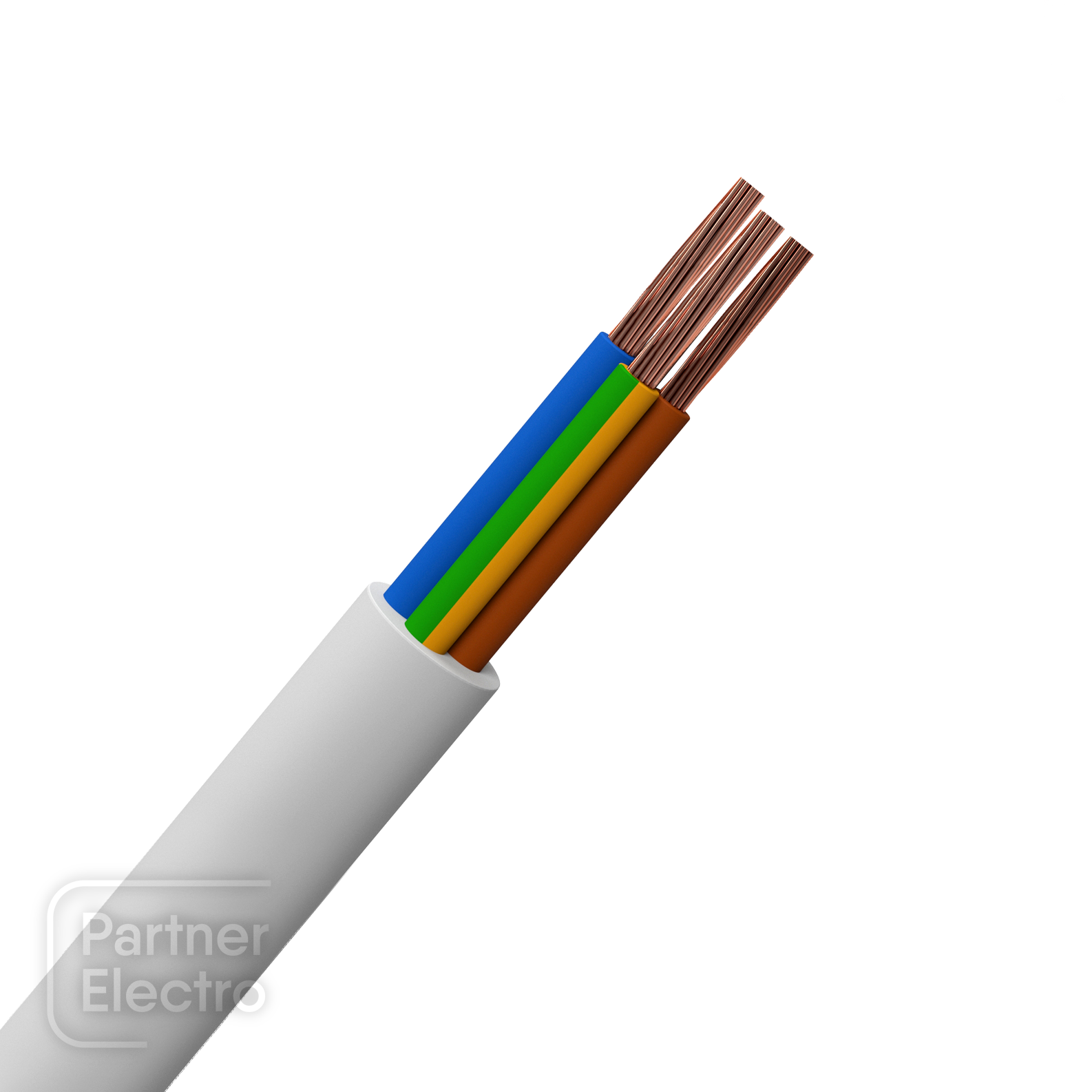 Провод ПВС 3х1,5 (2х1,5+1х1,5) Партнер-Электро