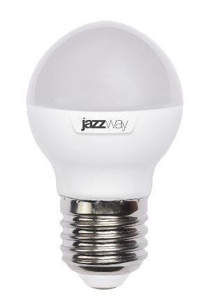 Лампа светодиодная    7Вт Е27 G45 5000К 560Лм матовая 230В Шар .1027887-2 Jazzway