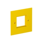 Накладка блока питания VH для монтажа устройств, 95x95 мм (желтый) 6109840   OBO Bettermann