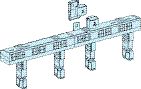 Блок распределительный MULTICLIP 200A 2 полюса 04012 SE