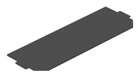 Заглушка для монтажной коробки GB3 208x76 мм (ПВХ,черный) 7407592   OBO Bettermann