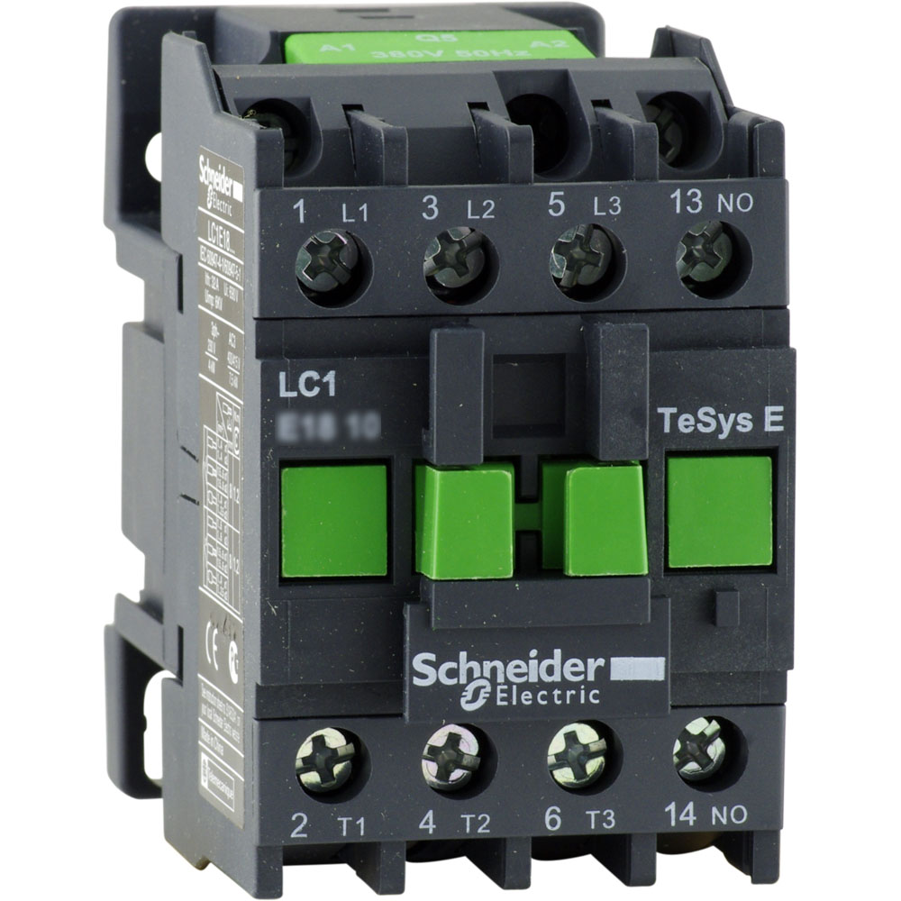 Контактор трехполюсный 3п 18А 220VAC 50Гц Tesys E LC1E1810M5 Schneider Electric (1м)