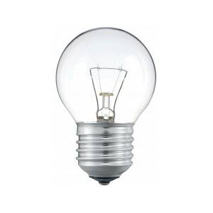 Лампа накаливания декоративная шар 60Вт Е27 прозрачная (ДШ 220-230-60, ГУП "Лисма") (1м)