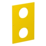 Накладка блока питания VH для монтажа устройств, 160x105x3 мм (ПВХ,желтый) 6109879   OBO Bettermann