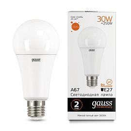 Лампа светодиодная 30 Вт E27 A67 3000K 2320Лм LED Грушевидная Elementary 73219 GAUSS