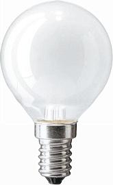 Лампа накаливания декоративная шар 40Вт Е14 матовая P-45 230V frosted 871150001197850 PHILIPS