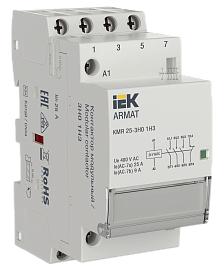 Контактор модульный ARMAT KMR 25А 24В AC/DC 3НО 1НЗ AR-KMR20-025-31-024 IEK