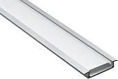 Профиль для светодиодной ленты CAB252   "встраиваемый" широкий серебро , 2м ( в комплекте 2 заглушки) 10293 Feron
