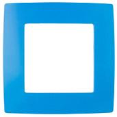 Рамка для розеток и выключателей ЭРА12 1 пост голубой ( 12-5001-28 ) Б0019393 ЭРА