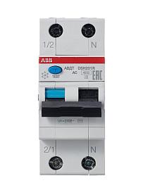 Выключатель автоматический дифференциального тока DSH201R 20А 2П двухполюсный C 30мА 4,5кА 2CSR245072R1204 ABB