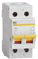 Выключатель нагрузки ВН-32 2п 100 на DIN-рейку IEK (MNV10-2-100) (2м)