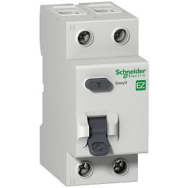 Выключатель дифференциального тока ВДТ (УЗО) 25А 2П двухполюсный 4,5кА 30мА тип AC EASY9 EZ9R34225 Schneider Electric
