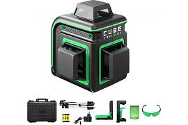 Уровень лазерный (нивелир) Cube 3-360 GREEN Ultimate Edition (горизонт 360 град./2 верт 360 град.) 40м штатив ADA А00569