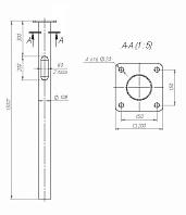 Закладная деталь фундамента ЗДФ-0,108-1,5 (К200-150-4х20)-02 для опоры 6 метров В00000639 Пересвет