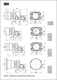 Кнопка управления LAY5-BC41"Грибок" красная 1з IEK