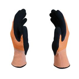 Перчатки для защиты от порезов DY1350S-OR/BLK-10, размер 10 SCAFFA; HPPE+стекловолокно+стальное волокно