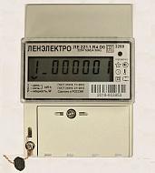 Счетчик электроэнергии однофазный многотарифный ЛЕ 221.1. R4.DO 5-60 А, DIN-рейка 220В RS 485  внутренние питание. Ленэлектро(паспорт) (электросчетчик)