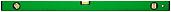 Уровень "Техно", 3 глазка, зеленый корпус, фрезерованная рабочая грань, шкала 800 мм 18118 FIT IT