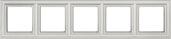 Рамка для розеток и выключателей 5 постов Ecoprofi Deco белый EPD485WW JUNG (1м)