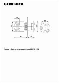 Кнопка управления D7-ZS "Грибок" d=22мм 1з+1р поворотная с фиксацией красная BBG50-11ZS-3-21-K04-G GENERICA