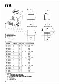 Стенка задняя для шкафа WE 12U шириной 600мм черная LWE5-12U-600-MW ITK