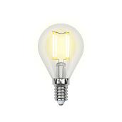 Лампа светодиодная 6 Вт E14 G45 4000К 610Лм прозрачная 200-250В шар Air (LED-G45-6W/NW/E14/CL GLA01TR) UL-00002207 Uniel