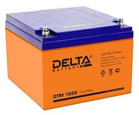 Аккумулятор свинцово-кислотный (аккумуляторная батарея) 12 В 26 А/ч DTM 1226 DELTA