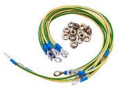 Набор кабелей заземления (30см - 6 шт, 40см- 2шт, гайка с фланцем - 16 шт) GrW 7708c Cabeus
