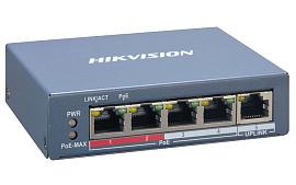 Коммутатор управляемый 4-портовый PoE DS-3E1105P-EI HikVision