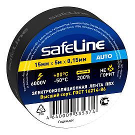 Изолента ПВХ Auto 15/5 черный 22898 Safeline