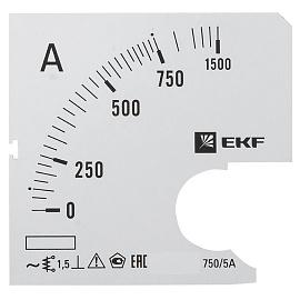 Шкала сменная для A961 750/5А-1,5 s-a961-750 EKF PROxima