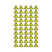 Наклейка знак электробезопасности «Опасность поражения электротоком» 25х25х25 мм 56-0006-1 REXANT