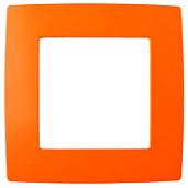 Рамка для розеток и выключателей ЭРА12 1 пост оранжевый ( 12-5001-22 ) Б0019387 ЭРА