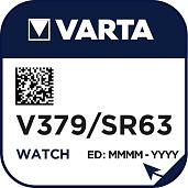 Элемент питания V379 (SR521SW, SR63, G0) д/часов (00379 101 111) батарейка оксид-серебряная 379101111 VARTA