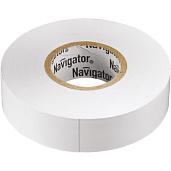 Изолента ПВХ белая 19х20м Navigator 71 109 NIT-A19-20/WH