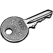 Ключ Ronis 455 для переключателя SK616021-71 ABB