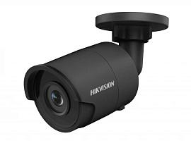 Камера видеонаблюдения (видеокамера наблюдения) IP уличная цилиндрическая 4Мп, обектив 4 мм DS-2CD2043G0-I (4mm) (Черный) HikVision