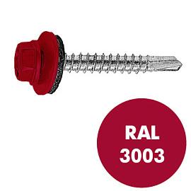 Саморез кровельный RAL-3003 красный 4,8х35
