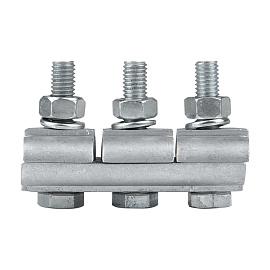 Зажим соединительный плашечный 3 болта М6 (D провода 9,6...11,4 мм) ПА-2-2 PROxima pa-2-2 EKF