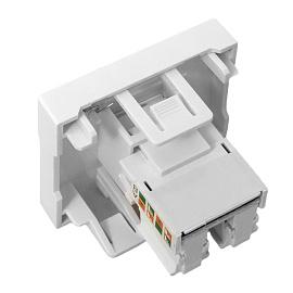 Розетка RJ45 кат. 5e, 2 модуля EKF