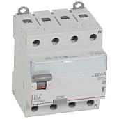 Выключатель автоматический дифференциального тока АВДТ DX3 63А 4П четырехполюсный N 300мА 400В 4 модуля 411746 Legrand