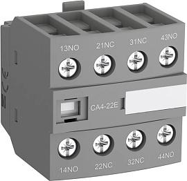 Блок контактный CA4-22E (2НО+2НЗ) фронтальный для контакторов AF26-AF96..-30-00 и AF09-AF80..-22-00