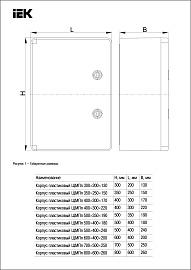 Щит пластиковый 500х400х240мм ЩМПп IP65 навесной  белая дверь MKP93-N-504024-65 IEK