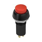 Выключатель-кнопка красный 2 контакта 250В 1А вкл-выкл, без фиксации,(PBS-11B) 26856 7 Duwi